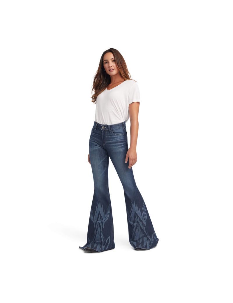 Jeans Ariat High Rise Chimayo Extreme Flare Multicolor | ONR805679