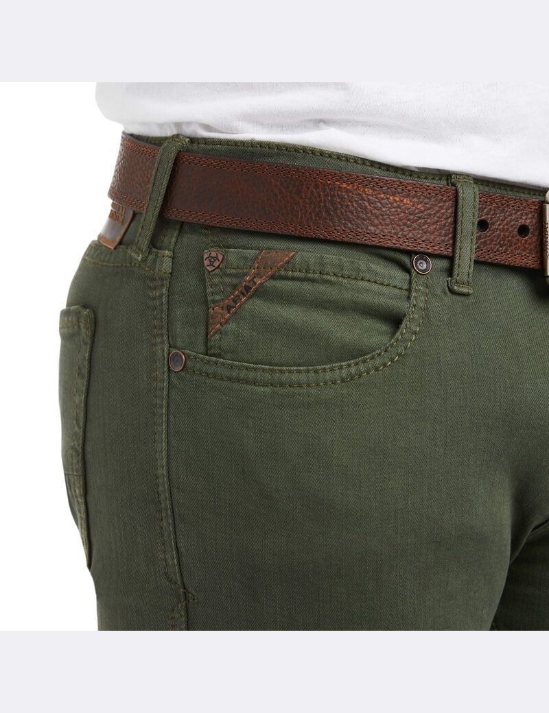 Jeans Ariat M7 Rocker Stretch Grizzly Directo Verde Oliva | EOV350492