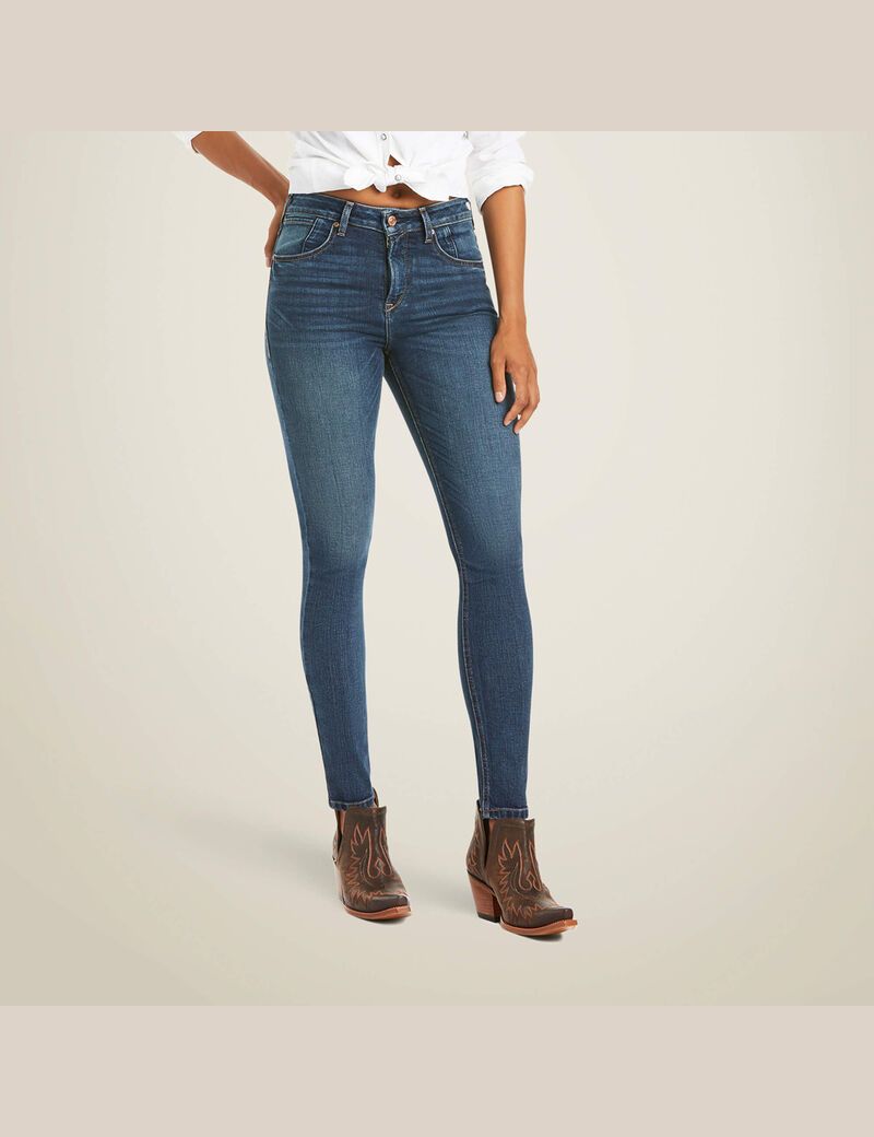 Jeans Ariat Premium High Rise Flaco Stretch Azules | QNW916820