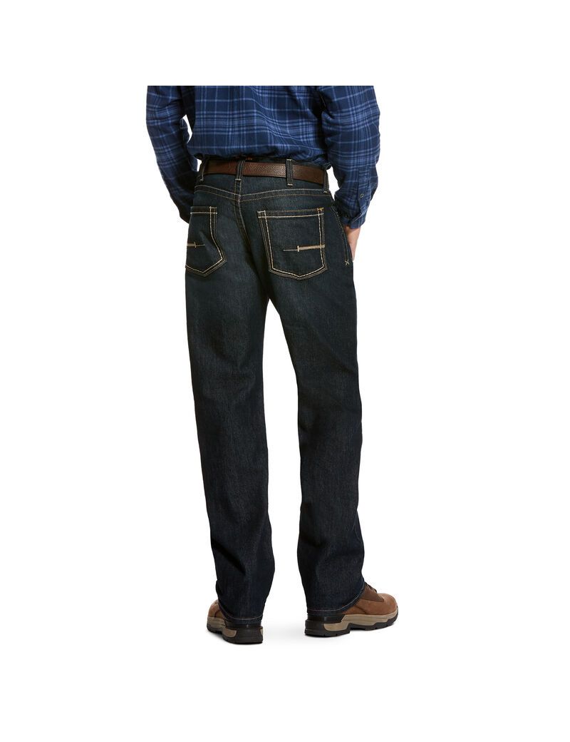 Jeans Ariat Rebar M5 Directo DuraStretch Edge Stackable Directo Leg Azules Oscuro | SIX258604