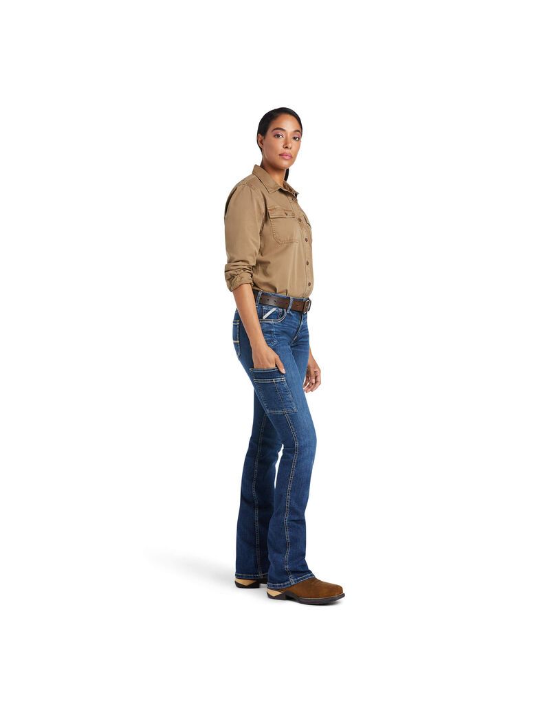 Jeans Ariat Rebar Trabajo Flex Perfect Rise Riveter Boot Cut Multicolor | DWP714803