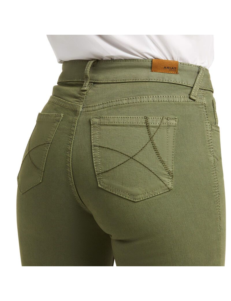 Jeans Ariat Slim Trouser Ella Anchos Leg Verdes | KHB519207