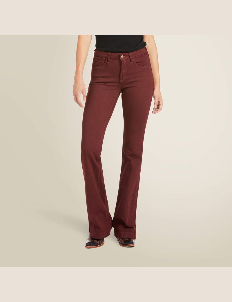 Jeans Ariat Slim Trouser Ella Anchos Leg Rosas | TLC291874