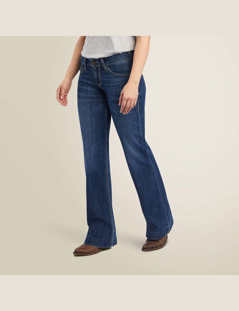 Jeans Ariat Trouser Mid Rise Amaryllis Anchos Leg Multicolor | ACX398476