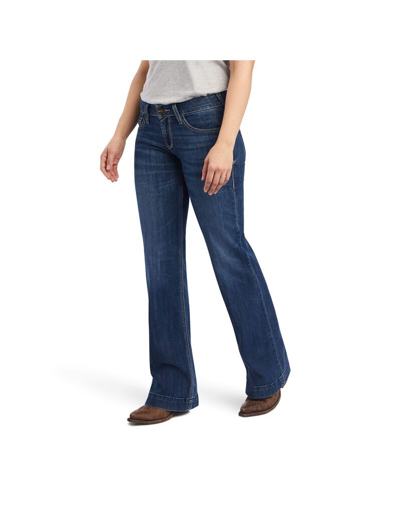 Jeans Ariat Trouser Mid Rise Amaryllis Anchos Leg Multicolor | ACX398476