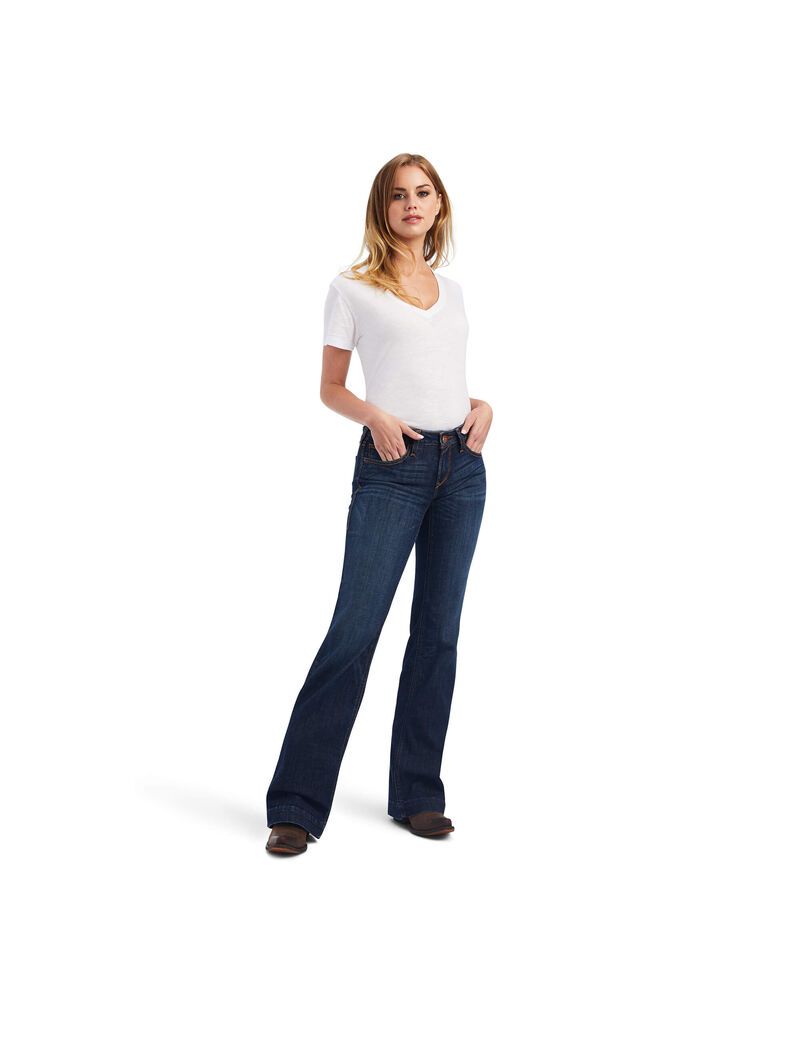 Jeans Ariat Trouser Mid Rise Lexie Anchos Leg Multicolor | IWU435607