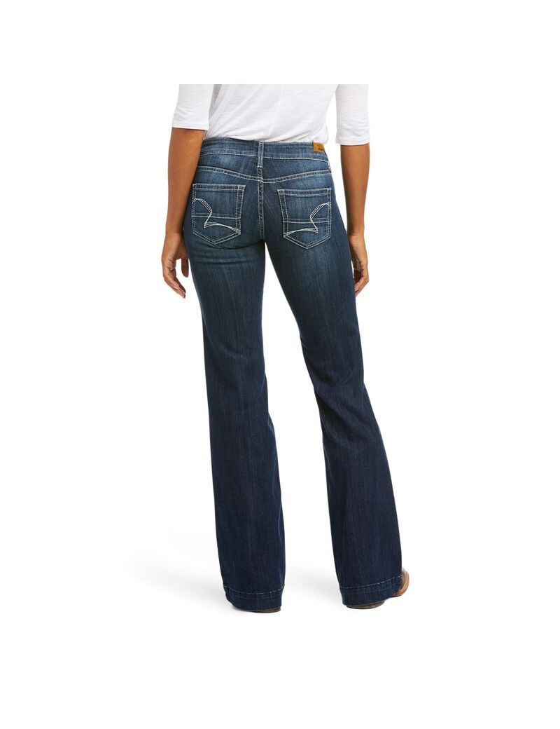 Jeans Ariat Trouser Mid Rise Melanie Anchos Leg Multicolor | XVA490516