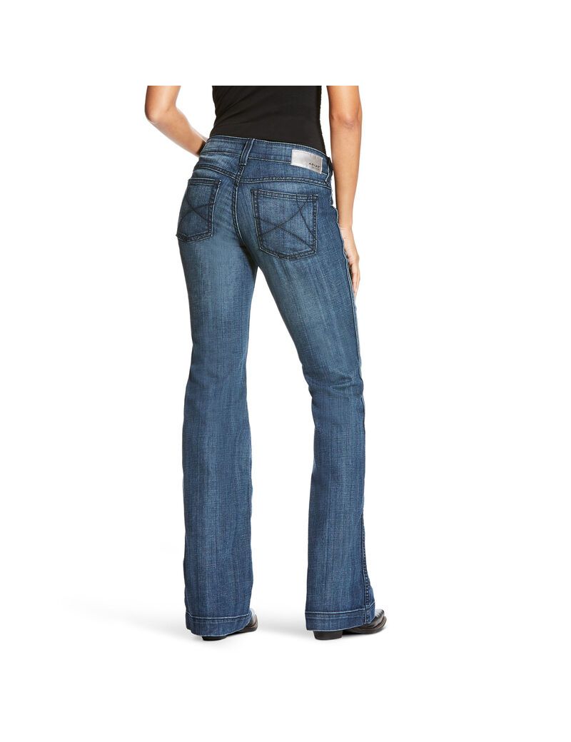 Jeans Ariat Trouser Mid Rise Stretch Outseam Ella Anchos Leg Multicolor | WYG042176