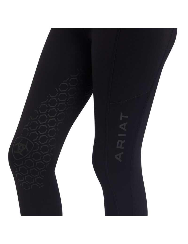 Mallas Ariat Venture Thermal Half Grip Negros | QRZ091362