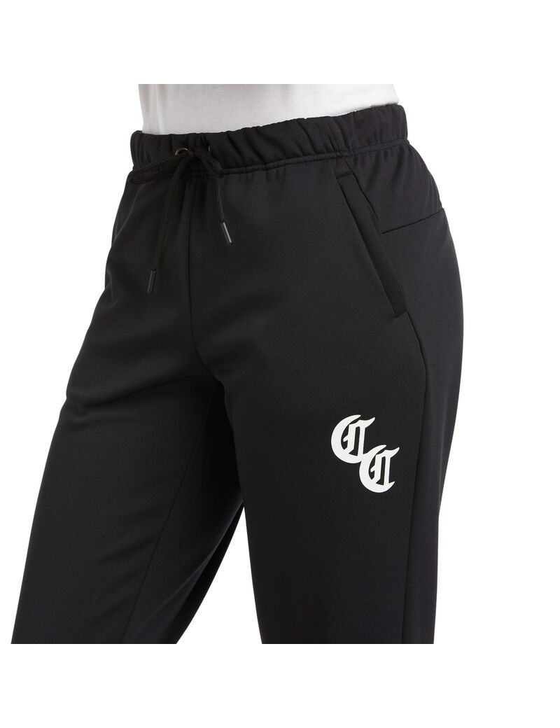 Pantalones Ariat Compton Cowboys Jogger Sweatpants Negros | CAG509364