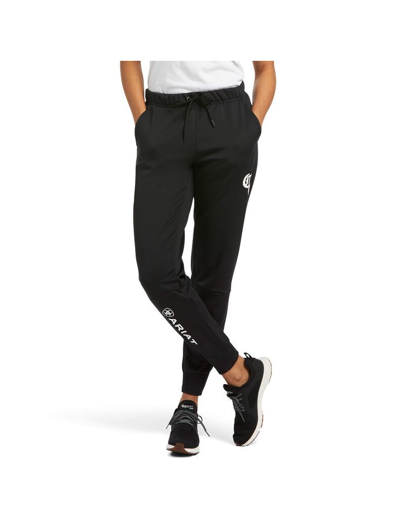 Pantalones Ariat Compton Cowboys Jogger Sweatpants Negros | CAG509364