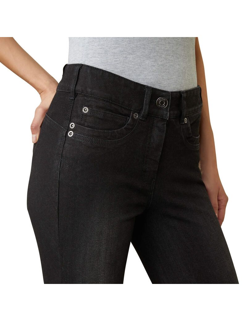 Pantalones Ariat Halo B Denim Knee Patch Breech Negros | SGU256708