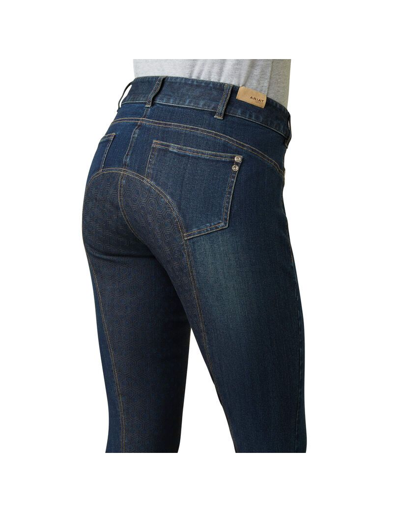 Pantalones Ariat Halo Denim Full Seat Breech Azules | EWP721580