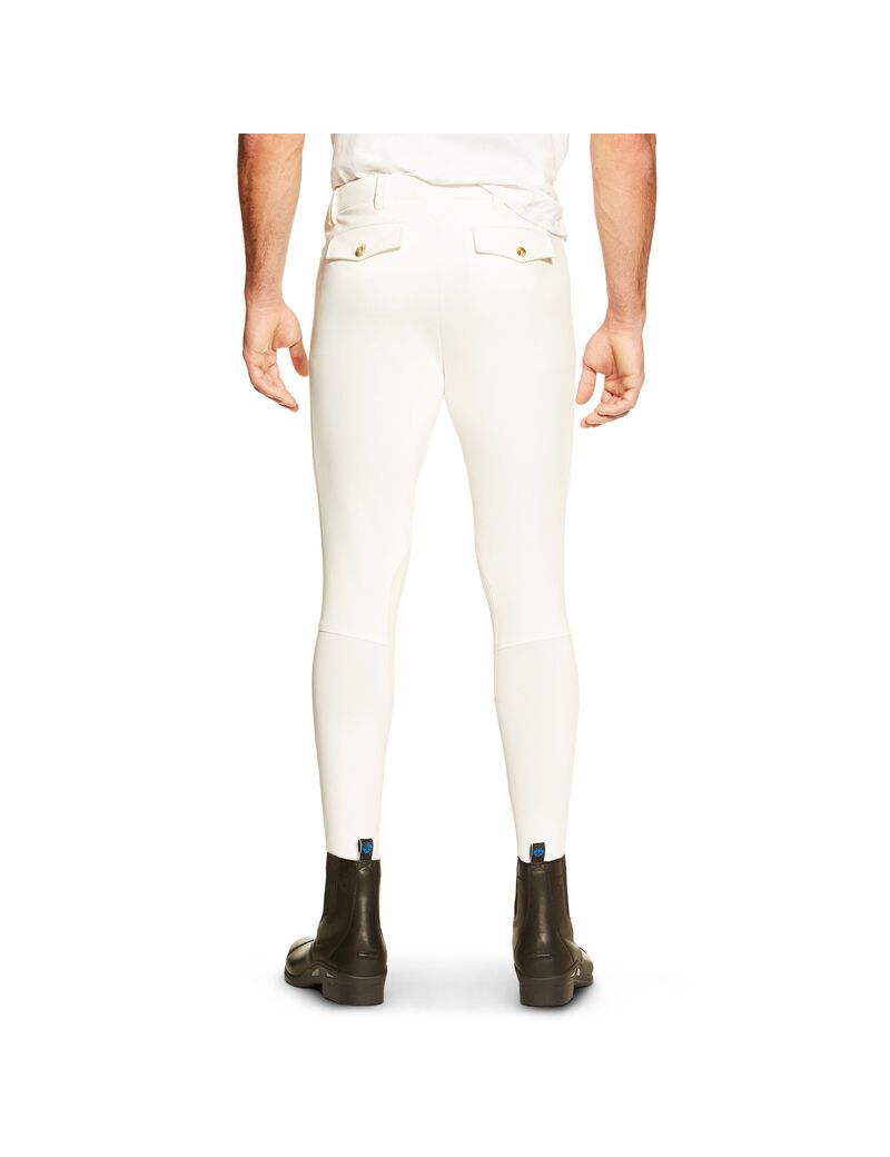 Pantalones Ariat Olympia Knee Patch Breech Blancos | MCA845026