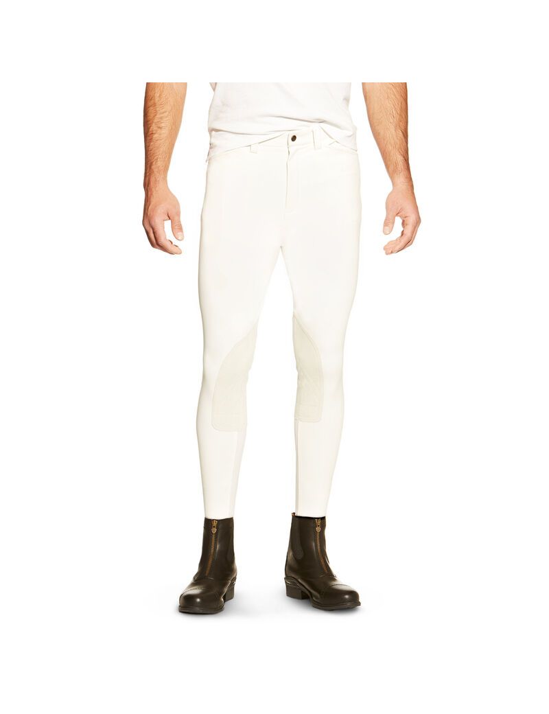 Pantalones Ariat Olympia Knee Patch Breech Blancos | MCA845026