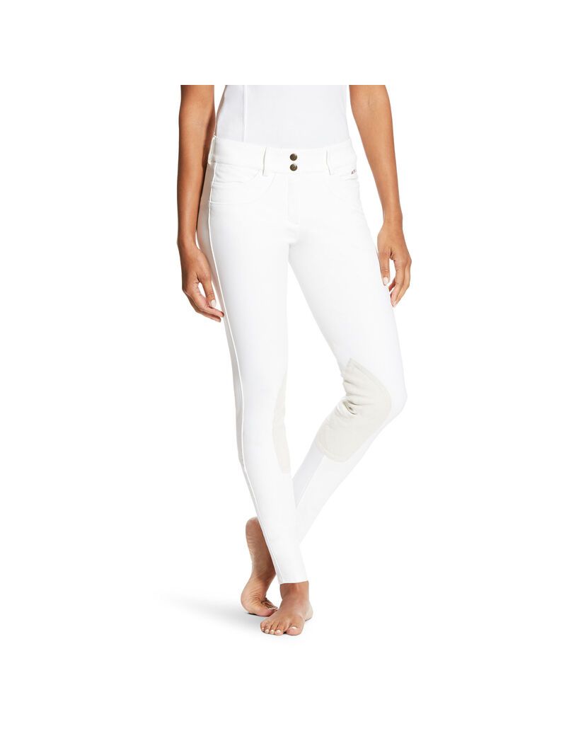 Pantalones Ariat Olympia SMU Knee Patch Breech Blancos | RZC341502