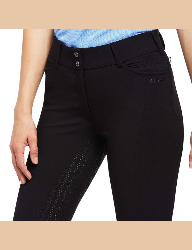 Pantalones Ariat Prelude Full Seat Breech Negros | YNS568704