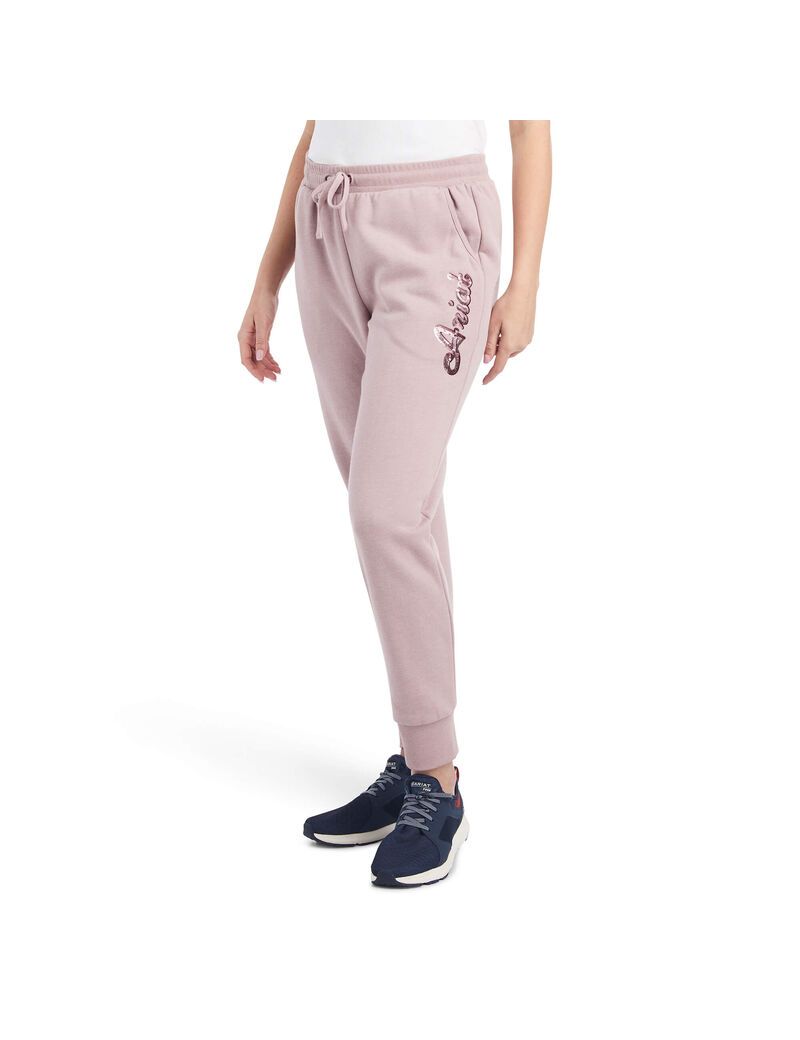 Pantalones Ariat Real Jogger Sweatpants Rosas | OHJ246597