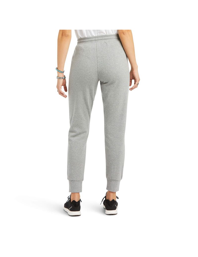 Pantalones Ariat Real Jogger Sweatpants Grises | YVO032719