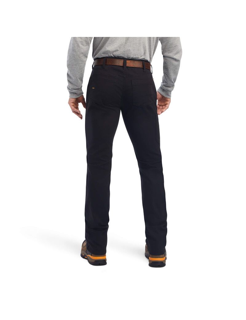 Pantalones Ariat Rebar M7 DuraStretch Made Tough Directo Negros | LBG059164