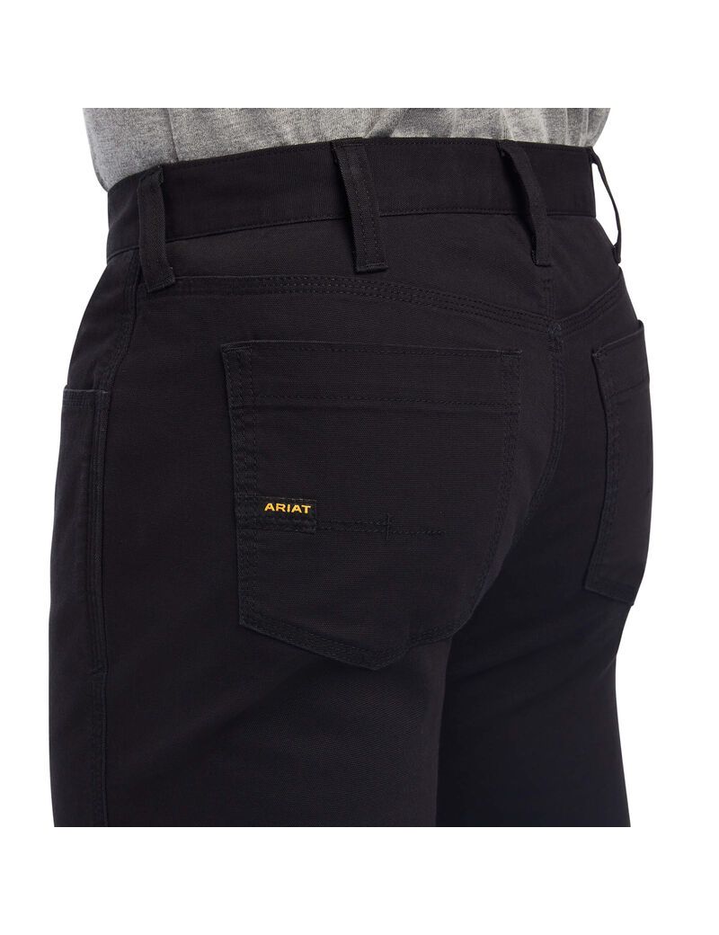 Pantalones Ariat Rebar M7 DuraStretch Made Tough Directo Negros | LBG059164