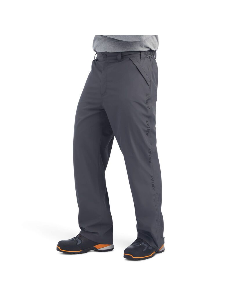 Pantalones Ariat Rebar Stormshell Impermeables Grises | YRU580194