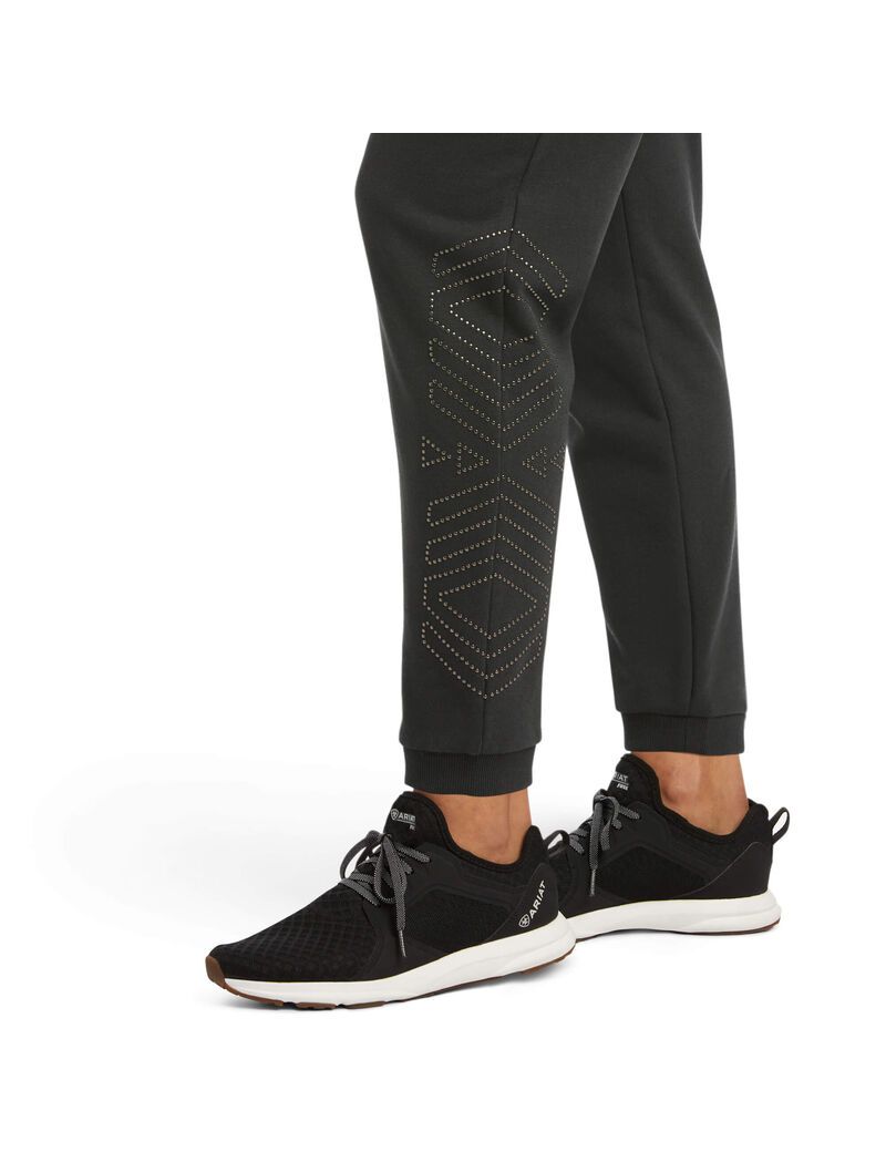 Pantalones Ariat Spark Sweatpants Negros | OAE203958