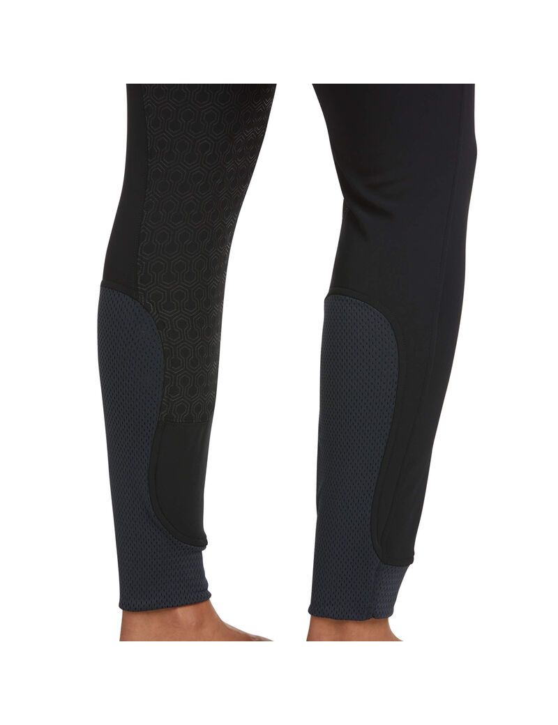 Pantalones Ariat Tri Factor Frost Insulated Full Seat Breech Negros | WFJ086794