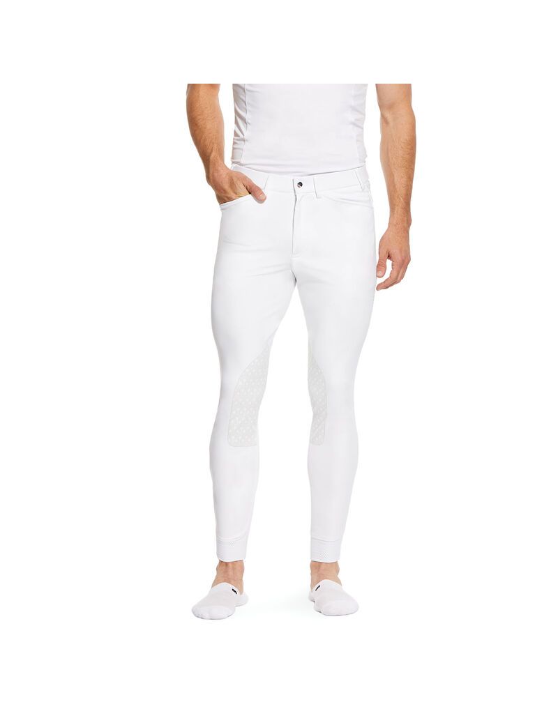 Pantalones Ariat Tri Factor Grip Knee Patch Breech Blancos | DHU972805