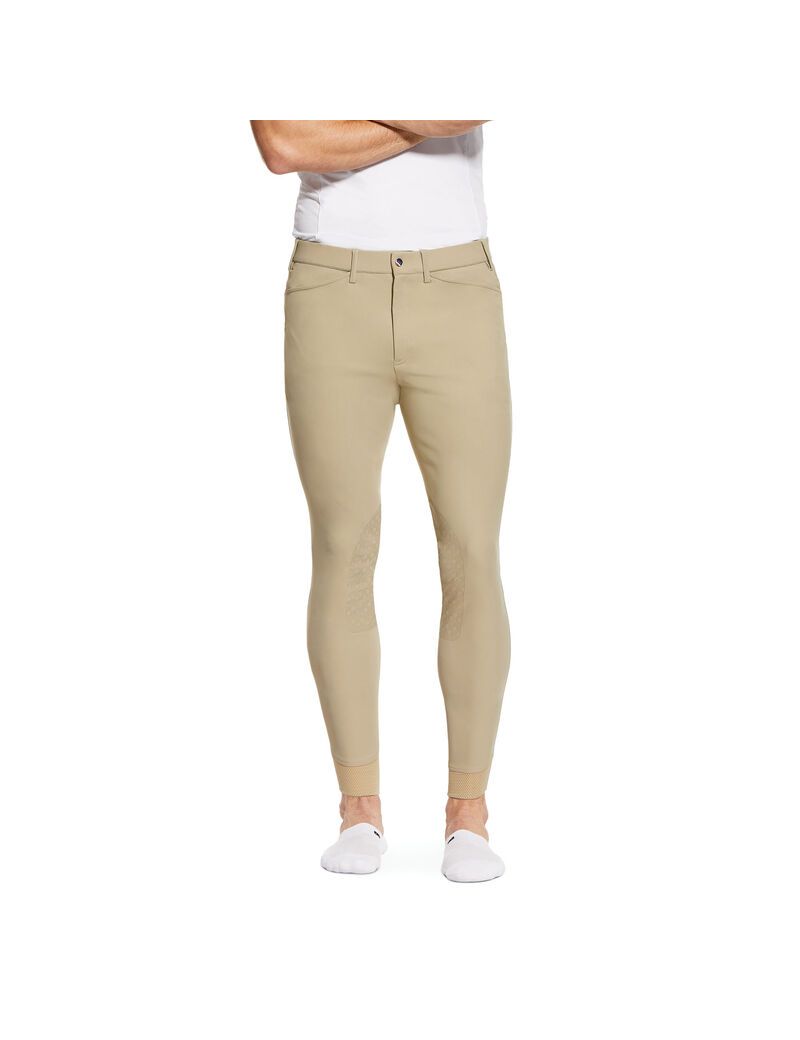 Pantalones Ariat Tri Factor Grip Knee Patch Breech Marrom | YQL682541