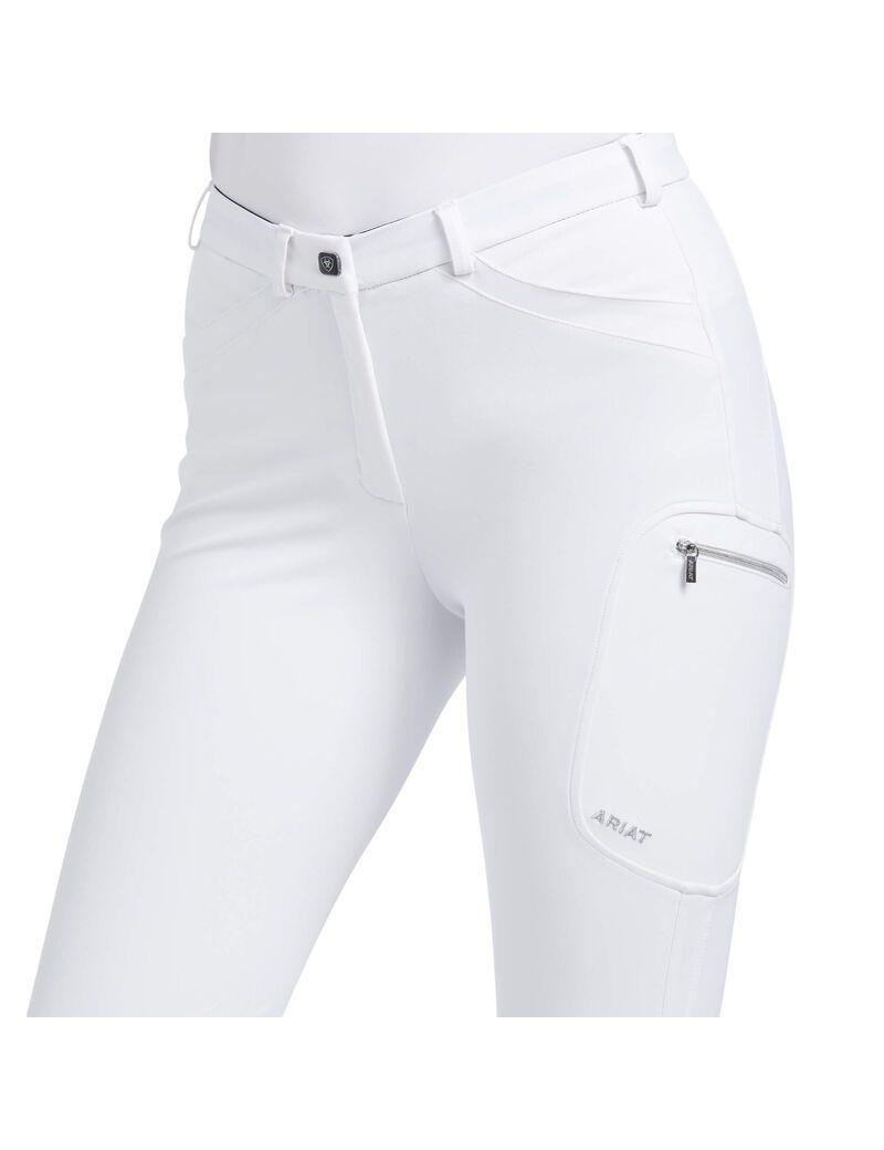 Pantalones Ariat Triton Grip Knee Patch Breech Blancos | ZCQ376842