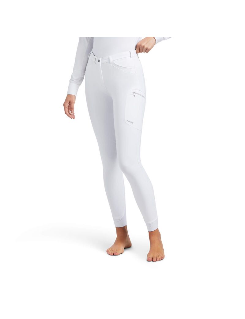 Pantalones Ariat Triton Grip Knee Patch Breech Blancos | ZCQ376842