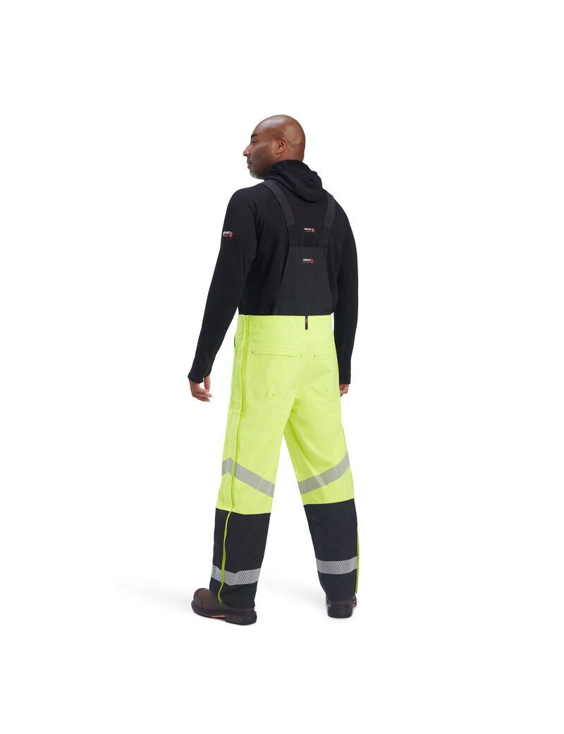 Pantalones Babero Ariat FR Hi-Vis Impermeables Amarillos | MZY617235