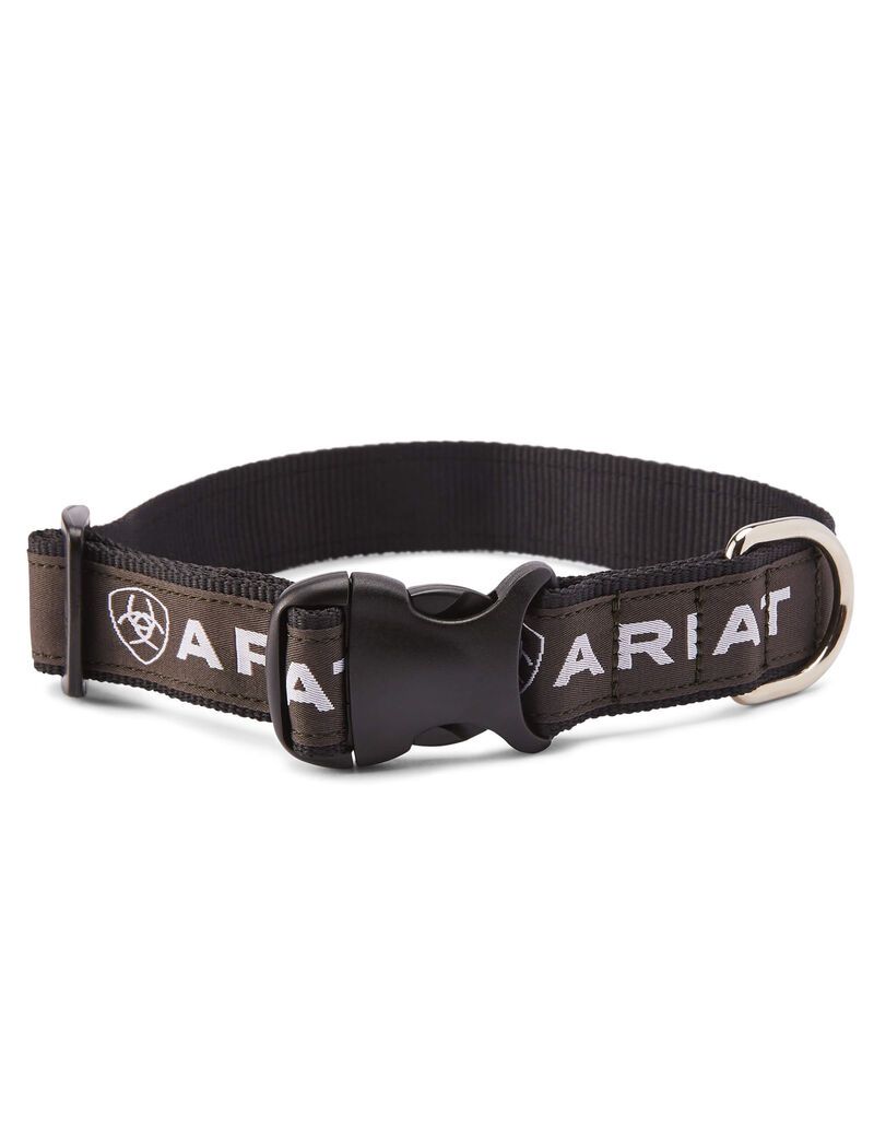 Pet Accessories Ariat Dog Collar Negros Grises | MEL647815