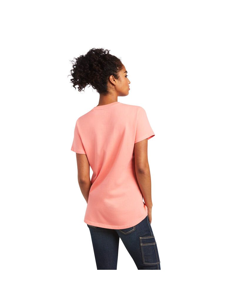 Ropa De Trabajo Ariat Rebar Algodon Strong V-Neck Top Multicolor | FON216375