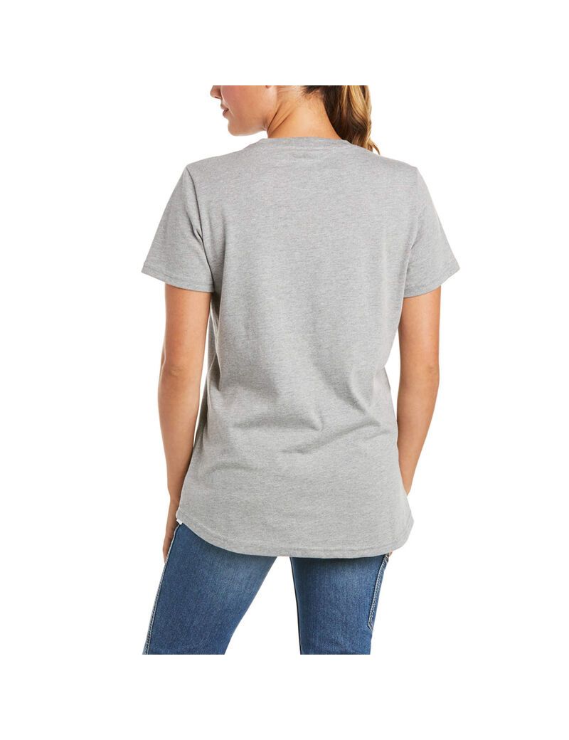 Ropa De Trabajo Ariat Rebar Algodon Strong T Shirts Grises | ZTY601937