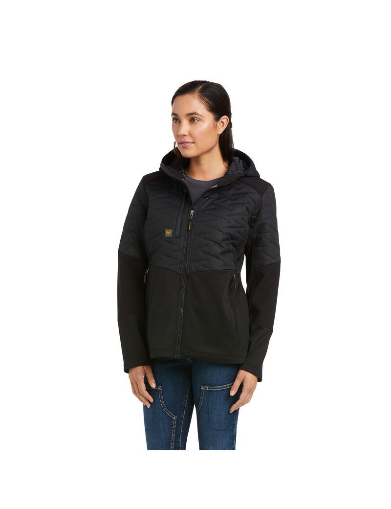 Ropa De Trabajo Ariat Rebar Cloud 9 Agua Resistant Insulated Jackets Negros | MZJ380591