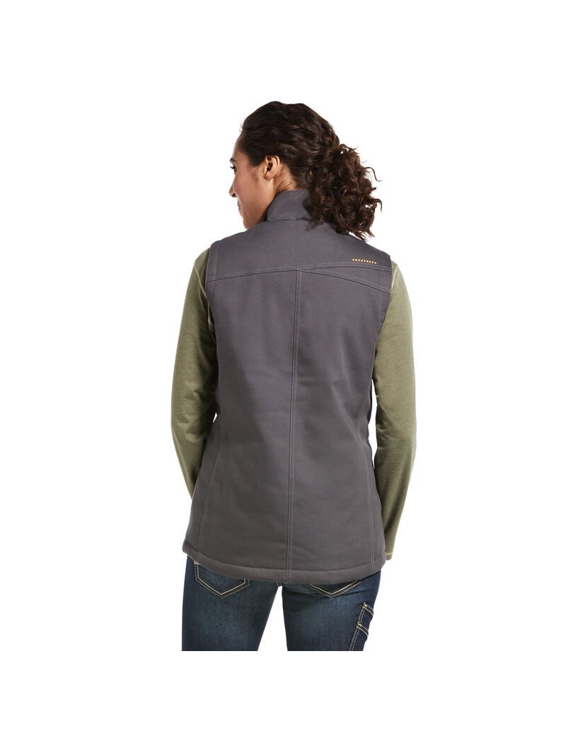 Ropa De Trabajo Ariat Rebar DuraCanvas Insulated Vest Grises | NEI503798