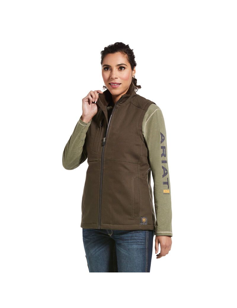 Ropa De Trabajo Ariat Rebar DuraCanvas Insulated Vest Multicolor | NMG874190