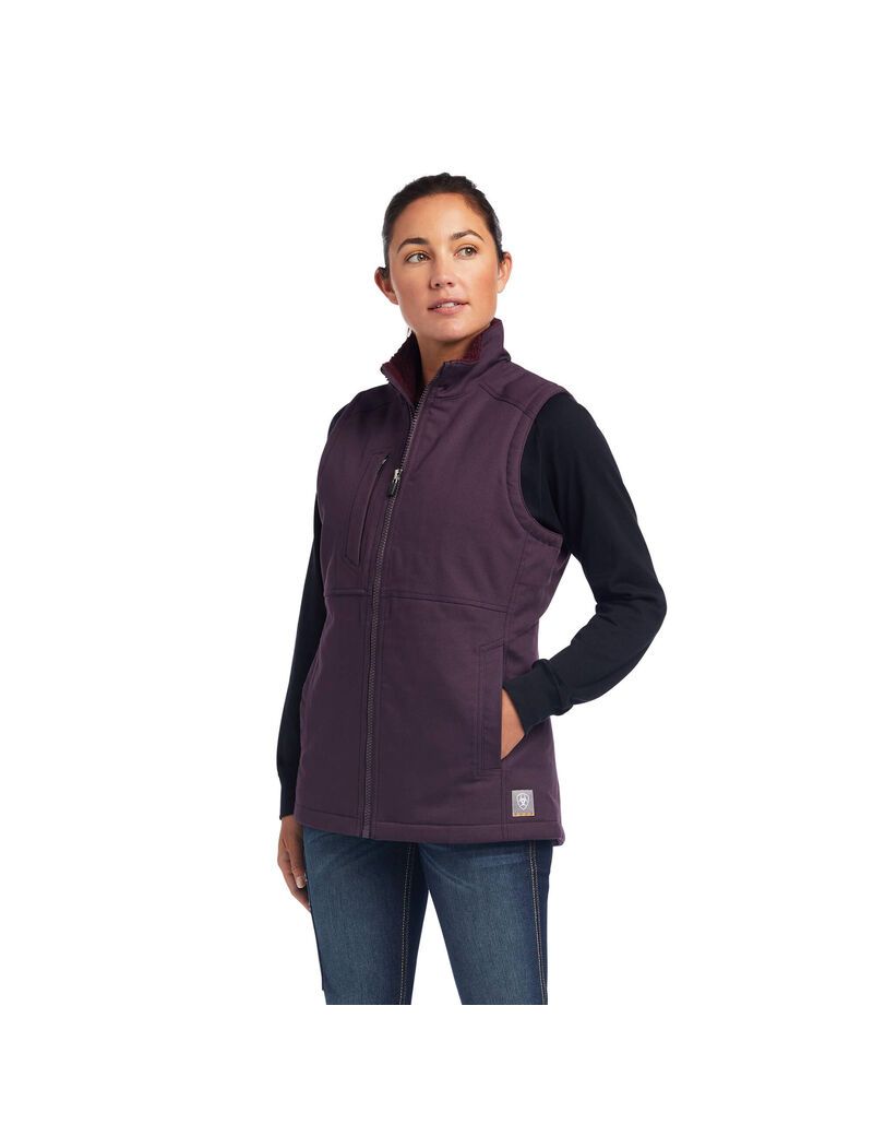 Ropa De Trabajo Ariat Rebar DuraCanvas Insulated Vest Morados | ZXB132847