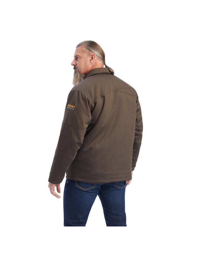 Ropa De Trabajo Ariat Rebar DuraCanvas Sherpa-Forro Coats Multicolor | HVQ389650