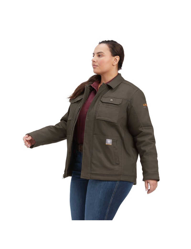 Ropa De Trabajo Ariat Rebar DuraCanvas Sherpa-Forro Coats Multicolor | YGO951426