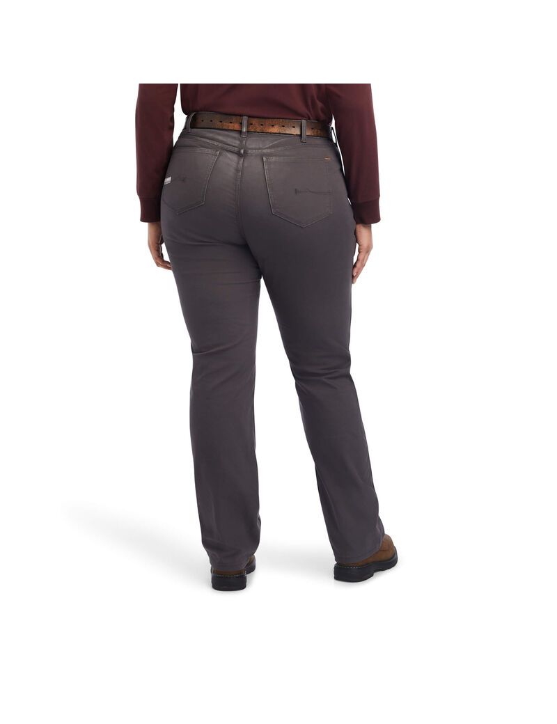 Ropa De Trabajo Ariat Rebar DuraStretch Made Tough Double Front Pants Grises | ABN108432