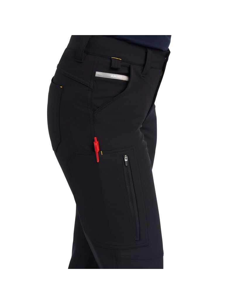 Ropa De Trabajo Ariat Rebar DuraStretch DriTEK Softshell Directo Pants Negros | UMW208961