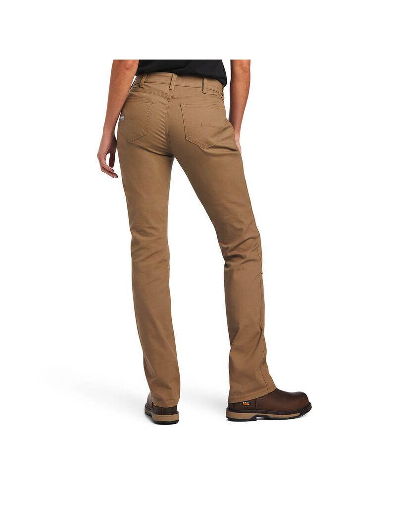 Ropa De Trabajo Ariat Rebar DuraStretch Made Tough Double Front Pants Kaki | VPK725349