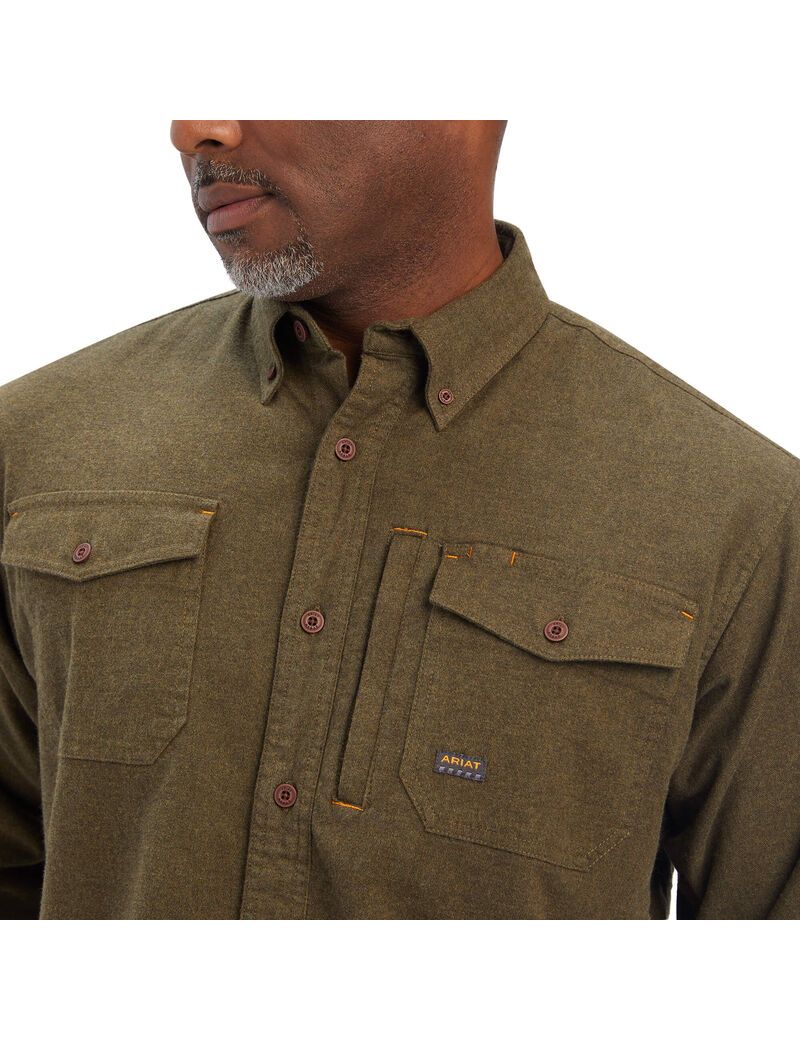 Ropa De Trabajo Ariat Rebar Flannel DuraStretch Trabajo Shirts Multicolor | ORA495702