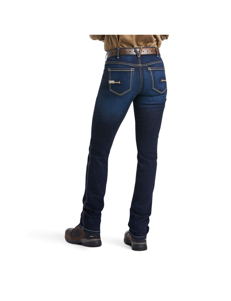 Ropa De Trabajo Ariat Rebar Perfect Rise Trabajo Flex Riveter Slim Leg Jeans Multicolor | JFQ879563