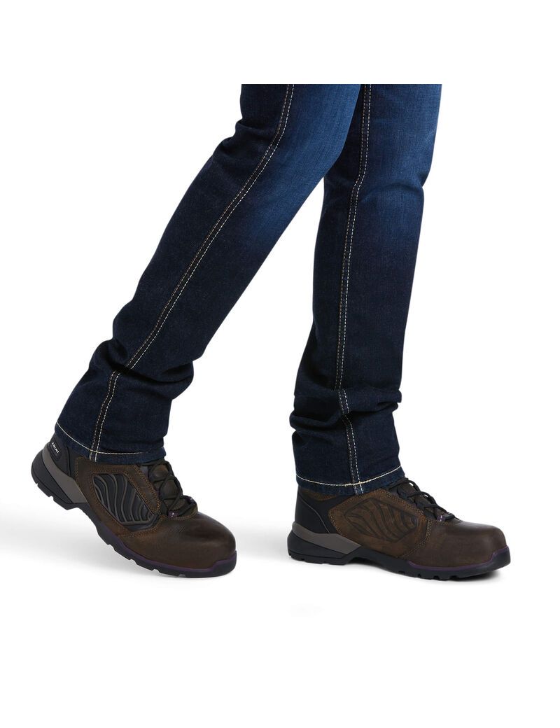 Ropa De Trabajo Ariat Rebar Perfect Rise Trabajo Flex Riveter Slim Leg Jeans Multicolor | JFQ879563