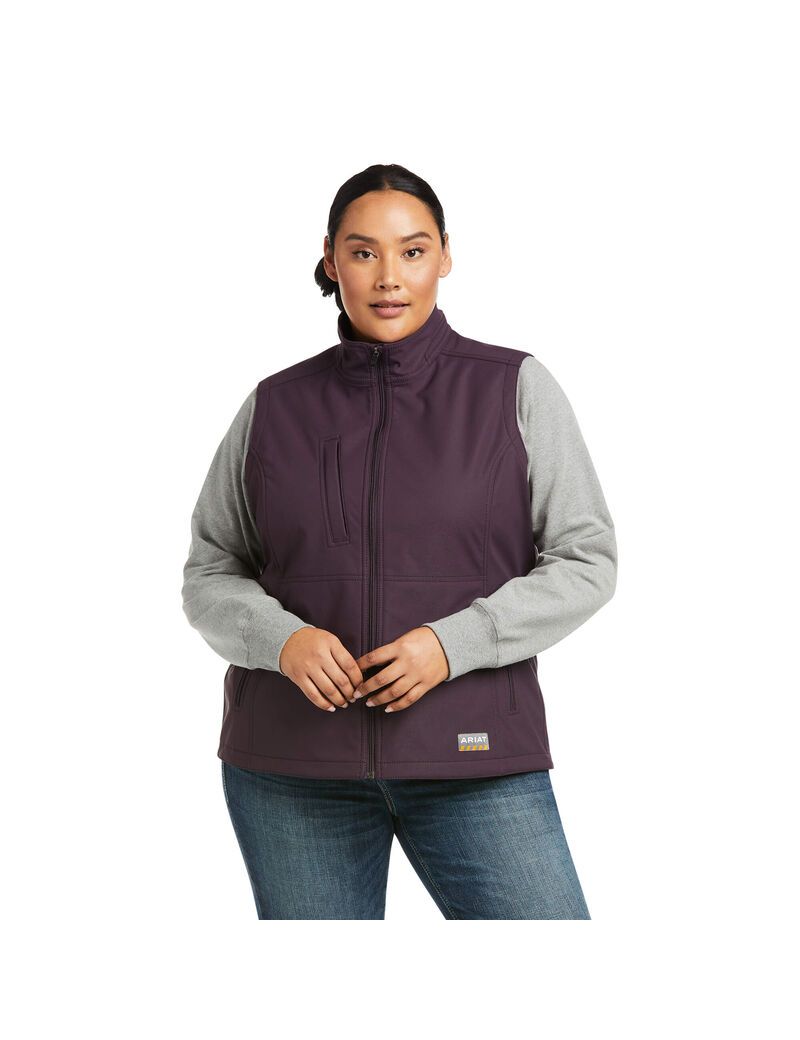 Ropa De Trabajo Ariat Rebar Stretch Lona Softshell Vest Morados | GBX319568