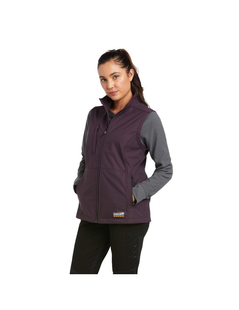 Ropa De Trabajo Ariat Rebar Stretch Lona Softshell Vest Morados | GBX319568